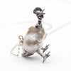 Baroque pearl chicken necklace