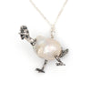 Baroque pearl chicken necklace