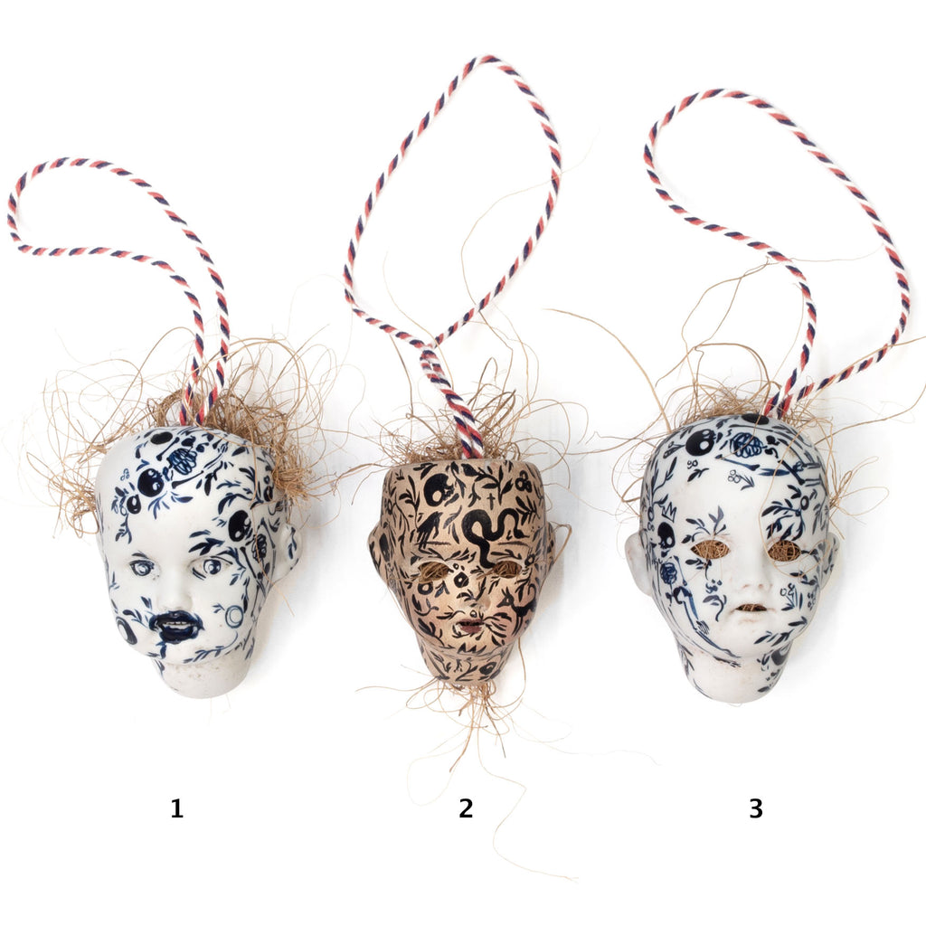 Tattooed Doll Heads 1 - 3