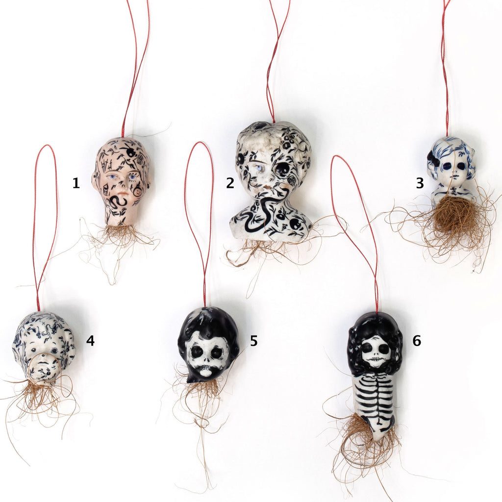Tattooed Doll Heads 1 - 6