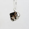 Drop catch smoky quartz necklace