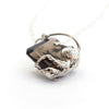 Drop catch smoky quartz necklace
