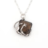 Drop catch smoky quartz necklace