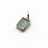 Fluorite heart intaglio charm