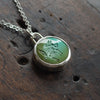 Frog turquoise intaglio necklace