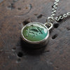 Frog turquoise intaglio necklace