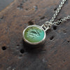 Frog turquoise intaglio necklace