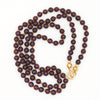 Garnet beaded necklace