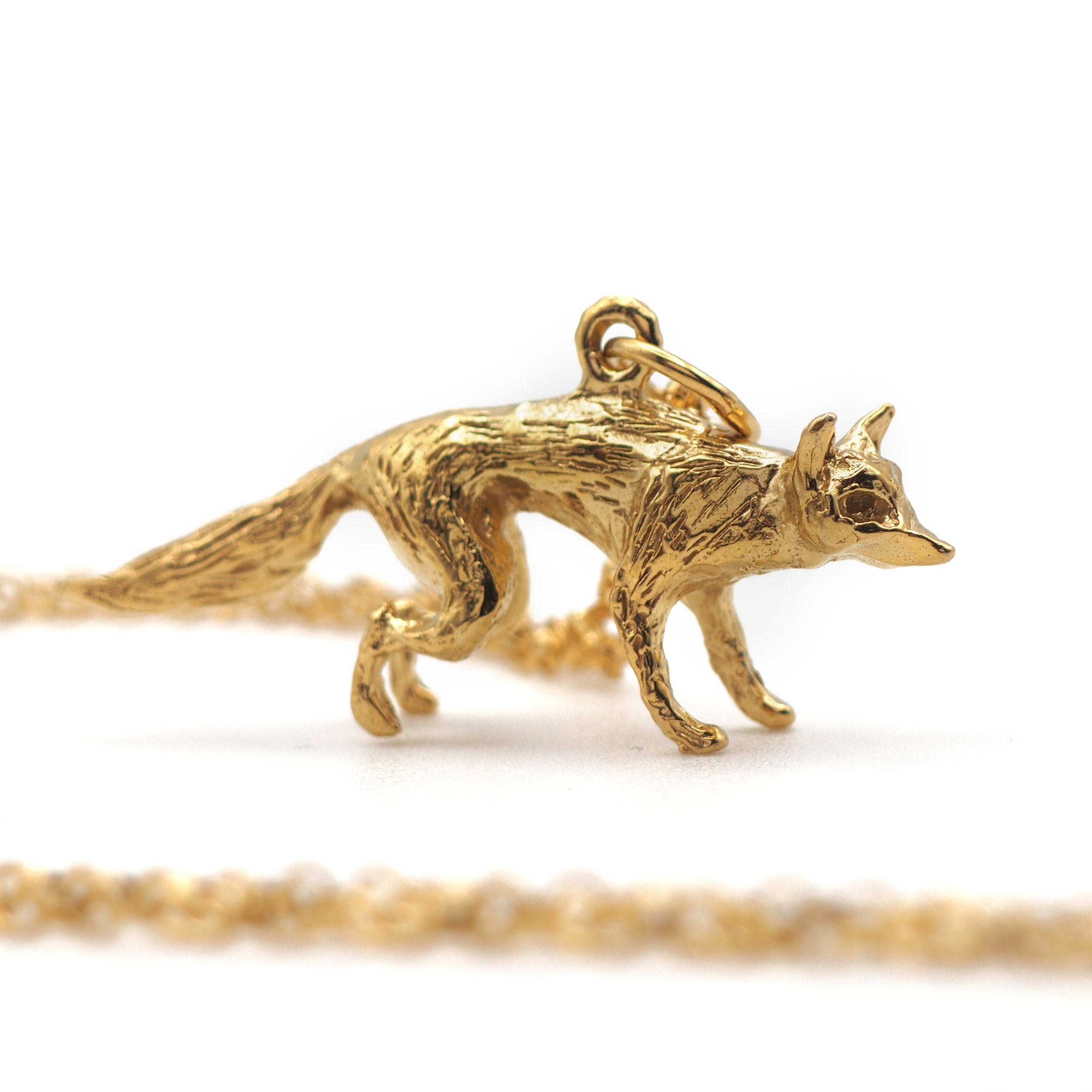 Gold Vermeil Fox necklace