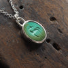 Turquoise Horse intaglio necklace