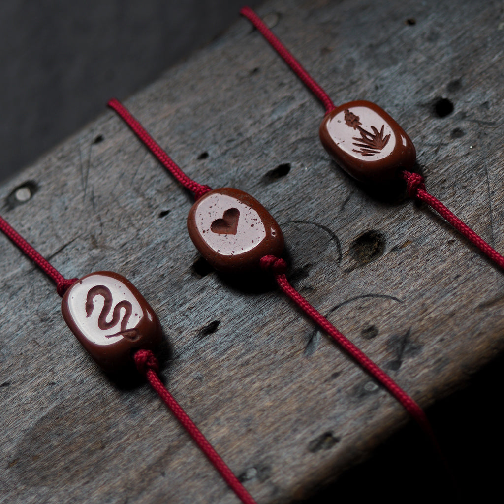 Red Jasper intaglio bracelet