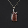 Red Jasper Skeleton intaglio necklace
