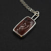 Red Jasper Skeleton intaglio necklace