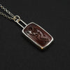 Red Jasper Skeleton intaglio necklace