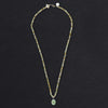 lily of the valley turquoise intaglio necklace