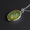 Turquoise Map Monster 2 intaglio necklace