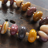 Mookaite + dog-link bracelet