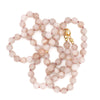 Peach Moonstone beaded necklace
