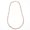 Peach Moonstone beaded necklace