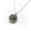 Red-nosed boy oil painting pendant
