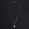 Palm turquoise intaglio necklace