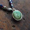 Palm turquoise intaglio necklace