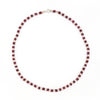 garnet and seed pearl choker necklace