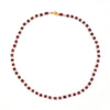 garnet and seed pearl choker necklace