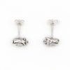 Pig sterling silver stud earrings