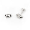 Pig sterling silver stud earrings