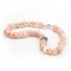 Knotted snake and pink opal bracelet