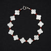 Quatrefoil + Carnelian bracelet