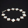 Quatrefoil + Carnelian bracelet
