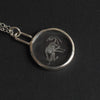 Skeletal Rabbit reverse intaglio necklace