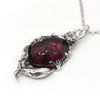 Garnet Rat Belly intaglio necklace