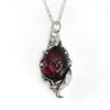 Garnet Rat Belly intaglio necklace