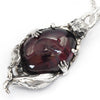 Garnet Rat Belly intaglio necklace
