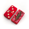 Red bakelite domino