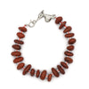 Red jasper + dog-link bracelet