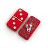 Red bakelite domino