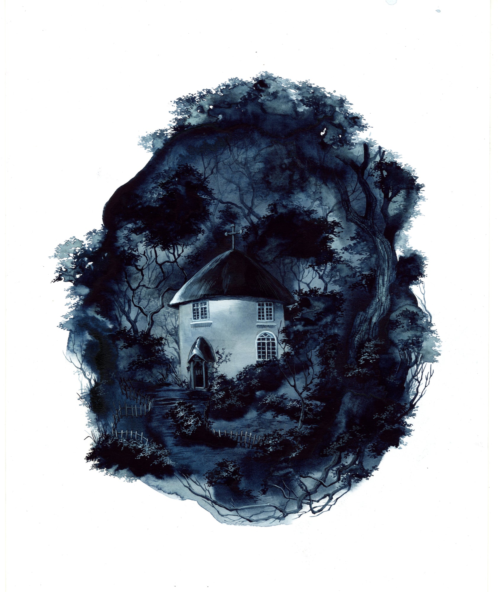 Cornish Round House (with disorientated Devil)