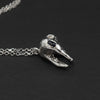 Sapphire studded Sweet Tooth Silver Necklace