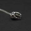Sapphire studded Sweet Tooth Silver Necklace