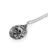 Crowned skull silver necklace