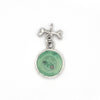 Hollow-eyed skull turquoise intaglio charm