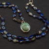 Palm turquoise intaglio necklace