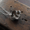 Drop catch smokey quartz necklace