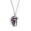 Gem studded Sweet Tooth Silver Necklace