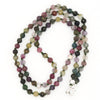 Faceted tourmaline beaded necklace