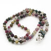Faceted tourmaline beaded necklace